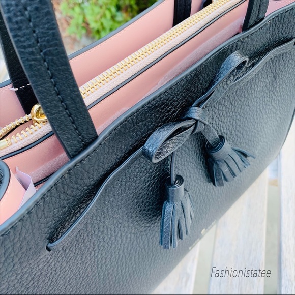 Kate spade small Hayes satchel black crossbody - Picture 5 of 6